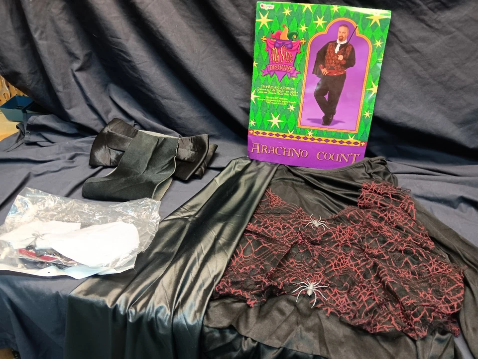 My Size Disguise Costume Arachno Count Plus Sized Men's 52" Chest- Never Worn Foto 2 de 4