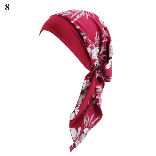 Frauen Krebs Kopftuch Chemo Haarausfall Hut Turban Vorgebundene Kopfbedeckung☆ - Bild 18 von 63