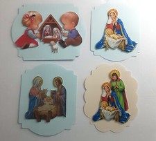Christmas Nativity Religious Dimensional Card Front Scrapbook Embellishment 704