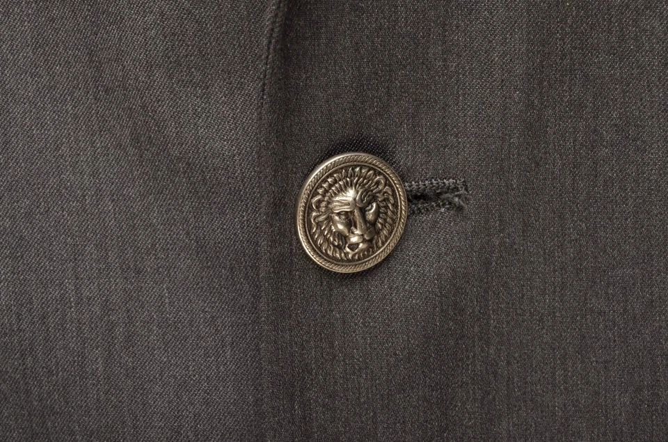 Men's VERSUS GIANNI VERSACE Grey Wool 2Btn Blazer IT 52R / UK,US 42R VTG - Image 4 of 4