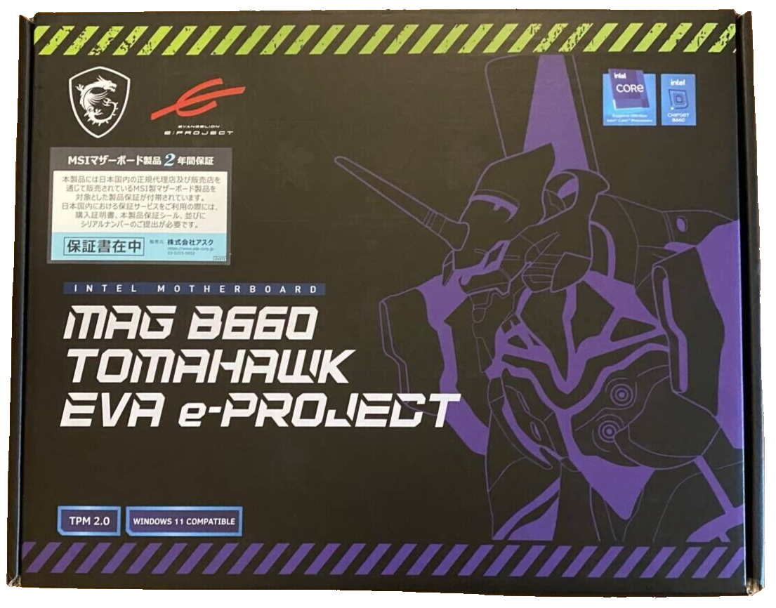 MSI MAG B660 Tomahawk EVA e-Project DDR5 LGA 1700 Evangelion MSI MAG B660 Tomahawk EVA e-Project DDR5 LGA 1700 Evangelion