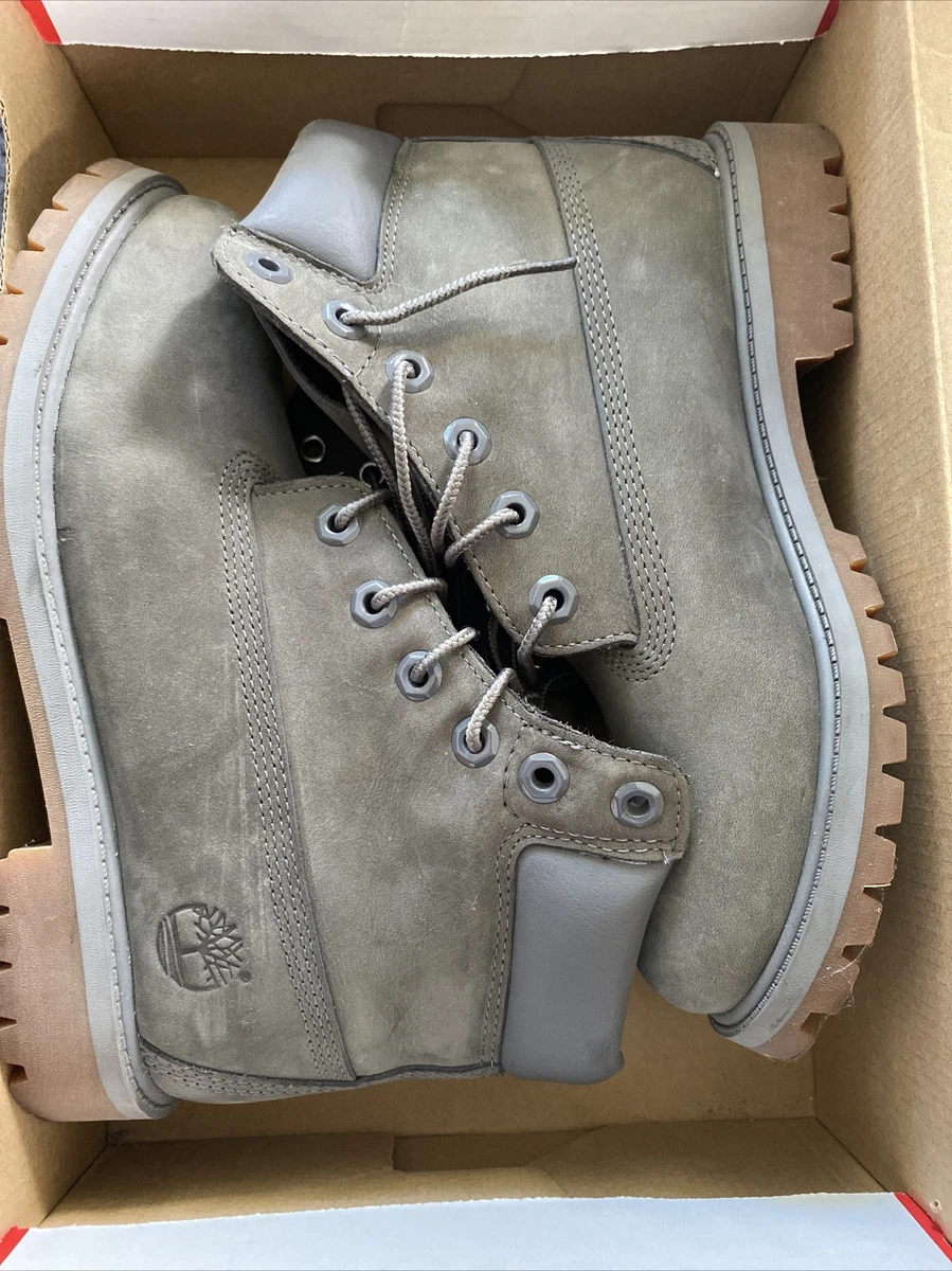 Men s Women s Mid Suede Gray Timberland Boots Size 5.5 Grey