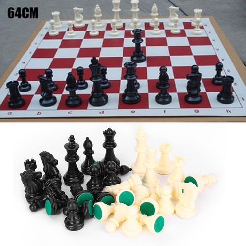(Medium-64mm)Weight Tournament Chess Game Set Chess Pieces Only Chess Board BAJ - Picture 7 of 16