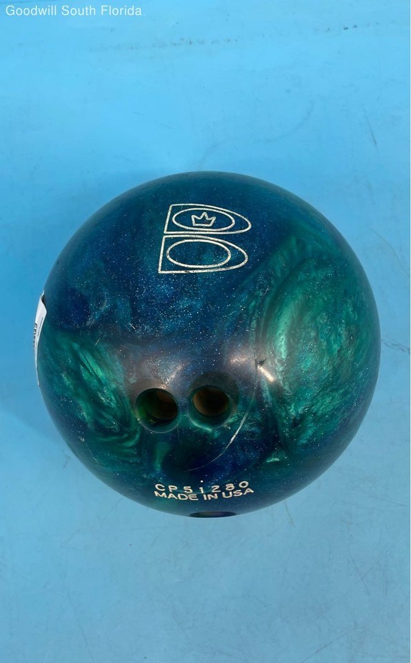 Brunswick Zone CP51280 Purple Green Drilled TenPin Bowling Ball eBay
