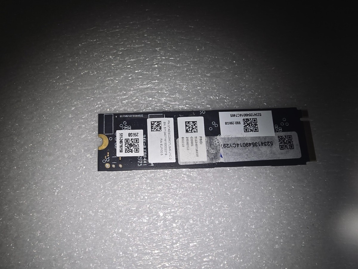 ③-W895-PHISON NVMe 256GB SSD 4点 256GB PHISON NVME PCIE SSD Drive OEM LOW HOURS JUST 2 Hours to 48