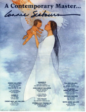 1992 CONNIE SEABOURN ART ADVERTISING,  GALLERY ADVERT, NATIVE AMERICAN ADVERT