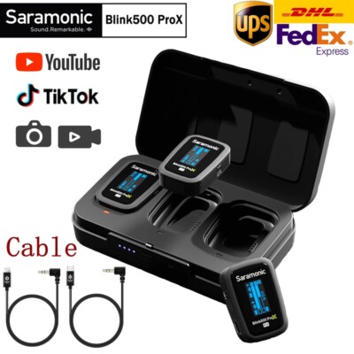 Saramonic Blink500 PROX Wireless Lavalier Lapel Dual Channel Microphone for DSLR