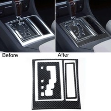 3pcs For Chrysler 300 05-07 Carbon Fiber Gear Shift Decorative Interior Type A