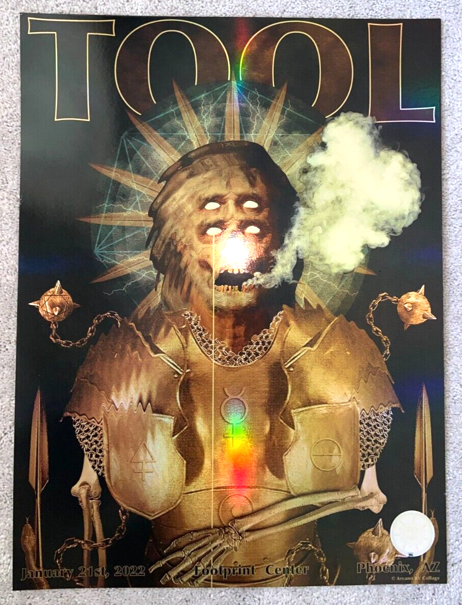 Tool Band Concert Poster Phoenix Tour January 21 2022 /700 Arcano