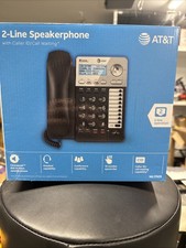 AT T Corded Telephone with Caller ID - Silver/Black AT ML17929 