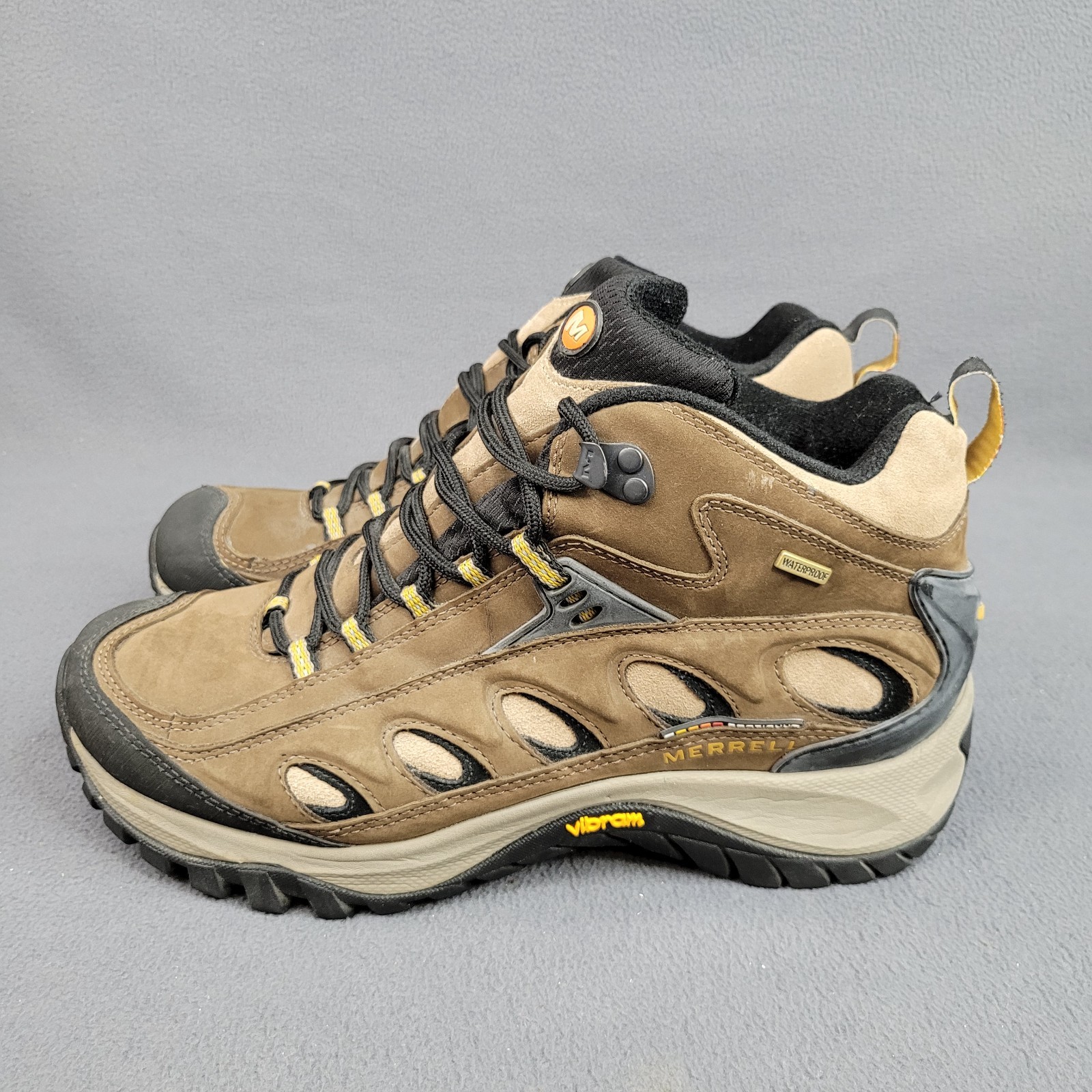 Stivali impermeabili Merrell Radius Mid da uomo taglia 10 marrone cacao scarpe da trekking J86171