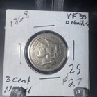 1868 Three Cent Nickel — photo from another recent sale
