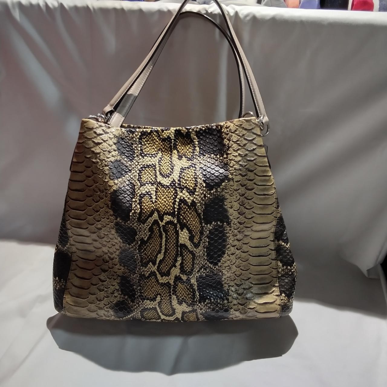 Python Pattern Shoulder Bag Model Number Beige X … - image 2