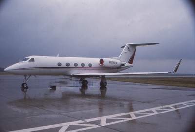 Dia N676RW Grumman Gulfstream II 35mm gerahmt OP-L9-66
