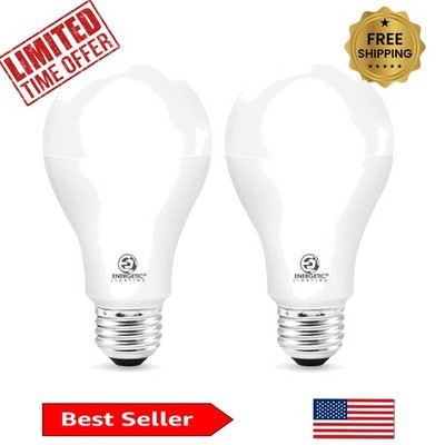 Super Bright Warm White A21 LED Light Bulbs - 150W Equivalent,  Listed, 2 Pack