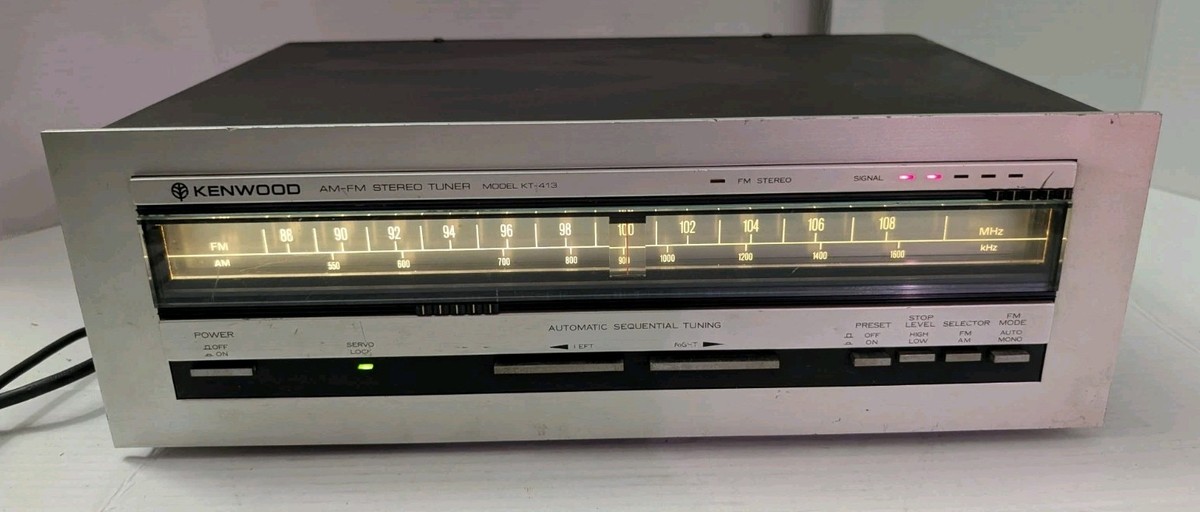 READ Kenwood KT-413 FM Radio Only Stereo Motorized Tuner | eBay READ Kenwood KT-413 FM Radio Only Stereo Motorized Tuner | eBay
