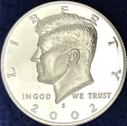 2002-S Kennedy Half Dollar Silver Choice DCAM Proof