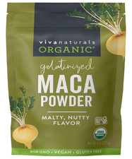 Viva Naturals Organic Maca Powder, Gelatinized, 8 oz 8 Ounce Pack of 1