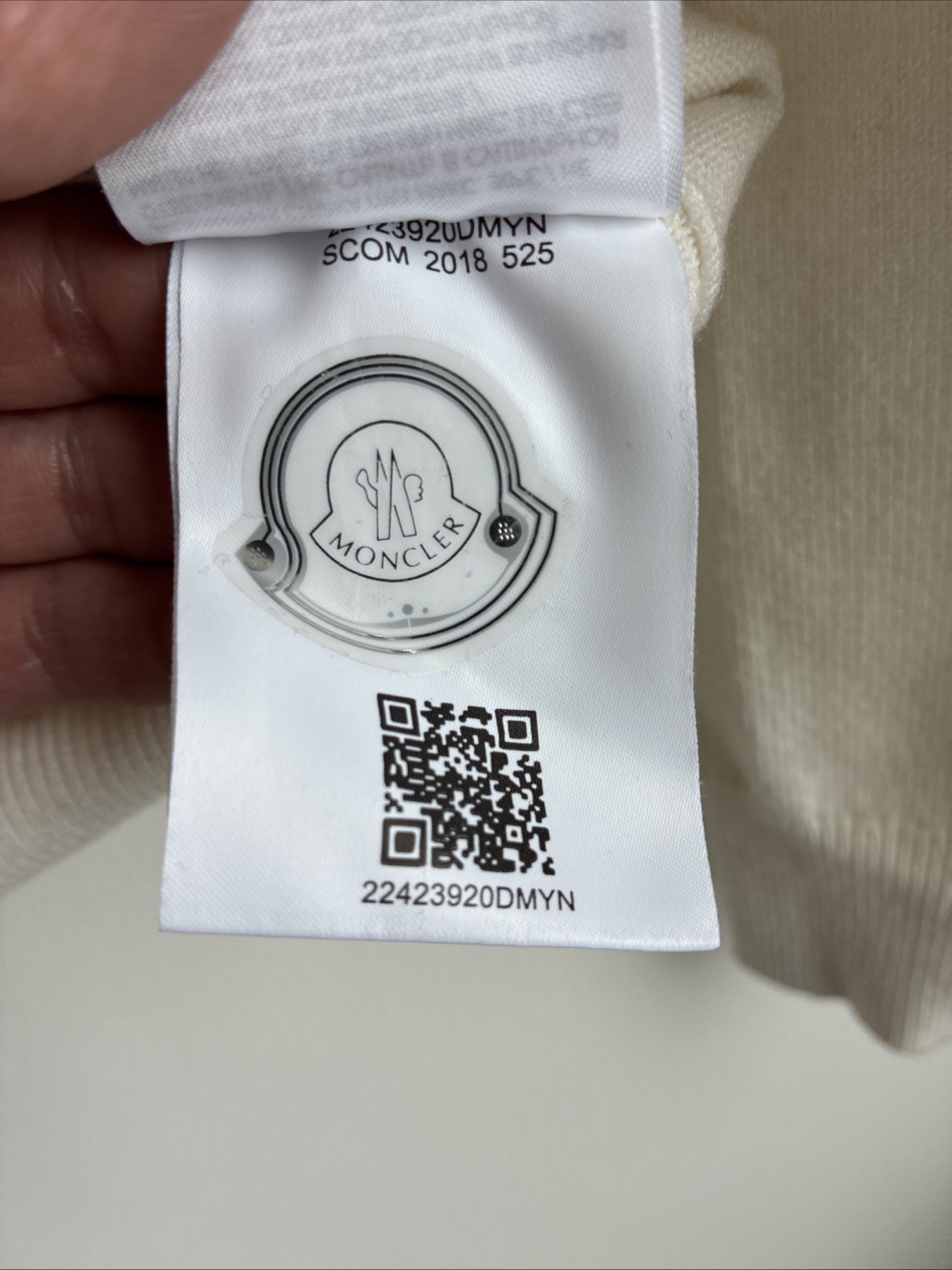 Moncler Logo Patch White Crew Neck Sweatshirt - M… - image 7