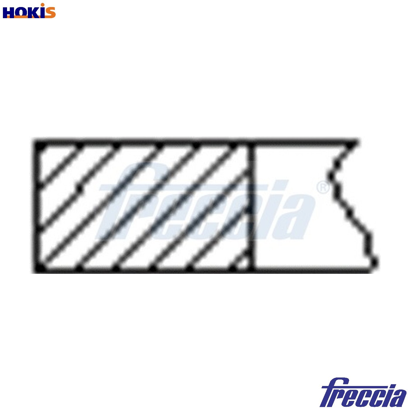 4x PISTON RING KIT FR10-382900 FOR F8Q706/710/714/722/724/742/764/774/776 1.9L