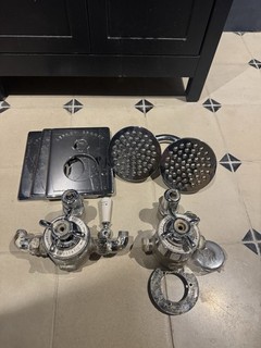 Lefroy Brooks 1900 Classic concealed thermostatic shower Made in England.
