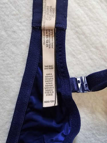 Victoria's Secret Bra Women's Celestial Lined Demi Bra Blue Stars Size 36DD - Picture 9 of 11