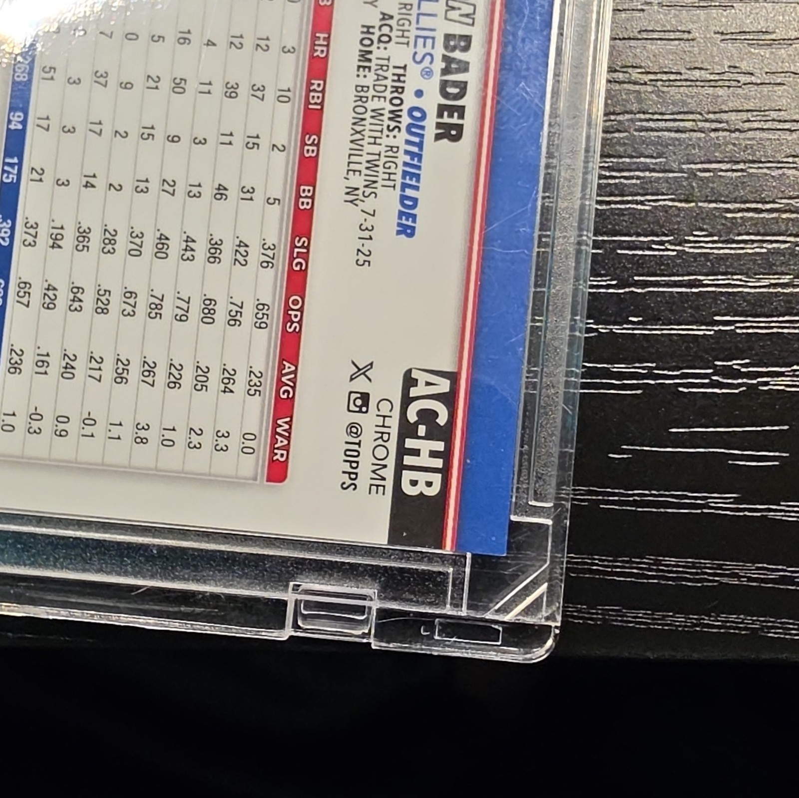 Topps Chrome Update Series 2025 Harrison Bader Auto Phillies 26/50 (TRUE GOLD)🔥 view 9