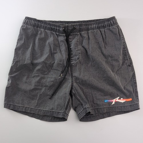 Pantalones Cortos de Voleibol Gris Oxidado Talla 36 Cintura Elástica Cordón