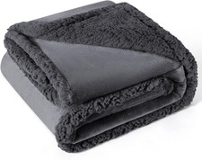 Waterproof Dog Blanket for Small to Medium Dogs, Leakproof Reversible Washable P