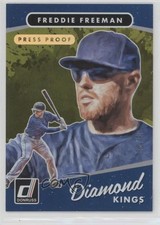 2017 Panini Donruss Diamond Kings Gold Press Proof 50/99 Freddie Freeman #2 o7m