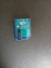 Playstation 2 PS2 8MB Memory Card Magic Gate Clear Blue Mad Catz