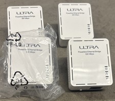 Lot 4 Ultra Powerline Ethernet Bridge 500 Mbps U12-42489 1 New , 3 Used