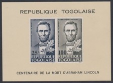 Togo Lincoln MS 1965 MNH SG#MS417a