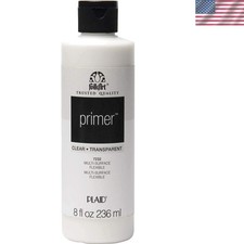 Clear Paint Primer 8 Fl Oz - Non-Toxic, Covers 20 sq ft - Ideal for All Surfaces