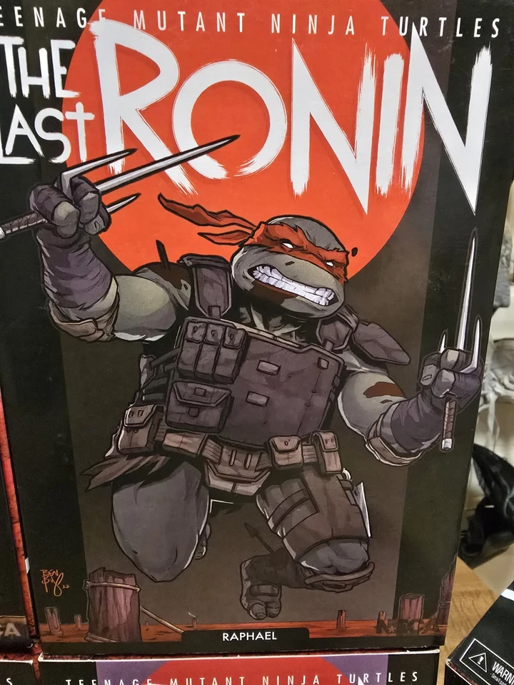 Lote de figuras NECA TMNT El último Ronin Rafael Leonardo Donatello Miguel Ángel Foto 3 de 4