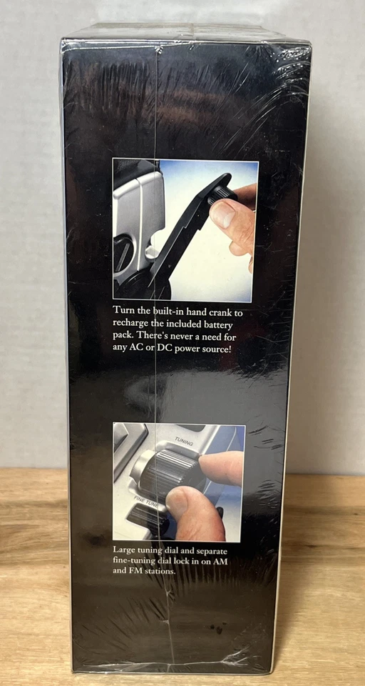 Emergency AM/FM Radio 10 Station Shortwave Band 6 LED Lantern Hand Crank AC/DC - Image 3 of 4