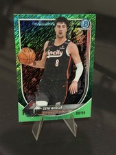 2025-26 Bowman Chrome #BCV-187 Deni Avdija Green Shimmer Refractor #09/99