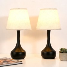 Table Lamps 17'' Set of 2 Touch 3-Way Dimmable for Living Room Bedroom Bedside