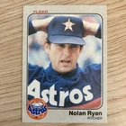 1983 Fleer - Nolan Ryan #463 Vintage Baseball Card Houston Astros HOF Legend