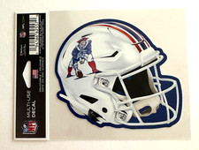 New England Patriots White Helmet Decal Logo 4"x3" Retro