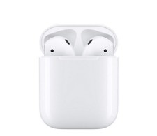Apple AirPods 2nd Gen White Wireless Bluetooth Earbuds w/ Charging Case, Cable