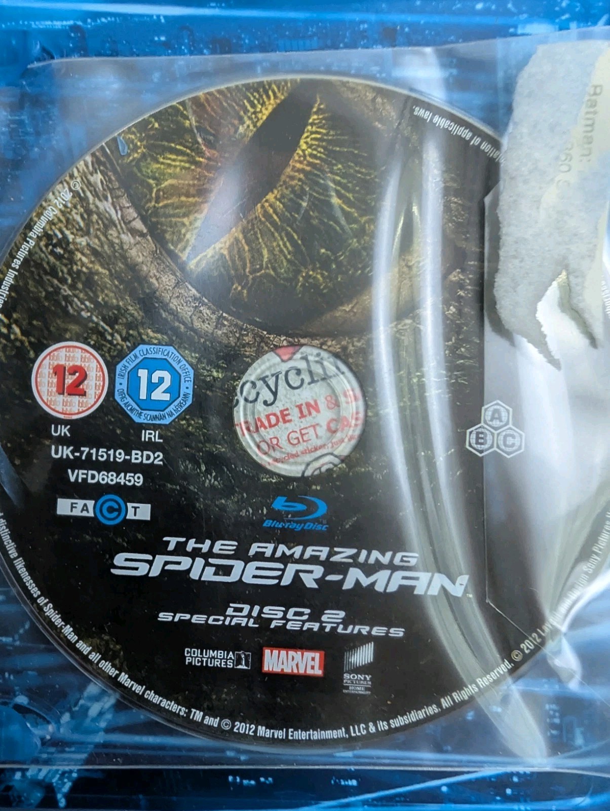 The Amazing Spider-Man Blu-Ray 2012 Andrew Garfield. DN5348 image 8