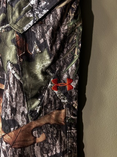 Under Armour x Mossy Oak Camo Cargo Hunting Pants Mens Outdoor Hiking Sz 34x32 - Bild 2 von 11