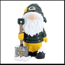 Packers FOCO Snow Shoveling Holiday Gnome - New & Free Shipping
