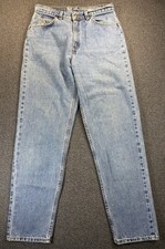 Vintage Womens Levi Jeans 961 Size 10M Loose Fit Straight Leg Orange Tab