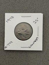 ☘️1978 CANADA 25 CENT CANADIAN COIN ☘️TWENTY FIVE CENTS QUEEN ELIZABETH II #T9☘️