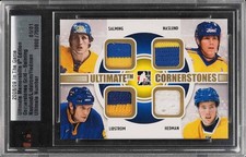 2008 ITG Ultimate Gold Mats Naslund Lidstrom Hedman Salming PATCH 1/1 SWEDEN