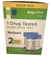 Drugconfirm 1 Drug Tested - Marijuana Home Drug Test Value Pack (2 Tests)