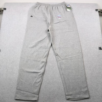 Russell Athletic Mens Pro Cotton Sweatpants Oxford Gray L 367BUMJ NWT