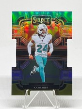 2023 Panini Select Cam Smith RC #61 Concourse GREEN & YELLOW Prizm Die-Cut Miami